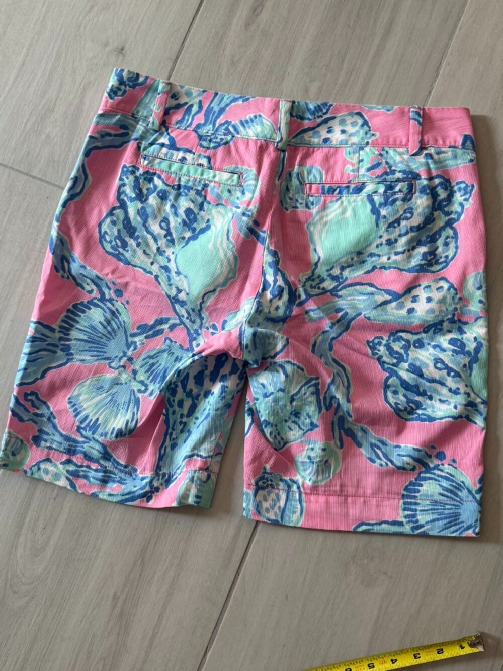 Lilly Pulitzer Barefoot Princess Chipper Shorts - Pink Pout & Blue Sz 8 - Picture 6 of 6